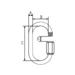 Brza spojnica lanca AISI 316 RX-lift - Slika 2
