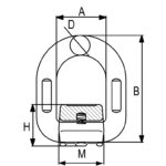 D ring za varenje G80 RX344 - Slika 2