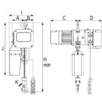 Dizalica električna lančana tip SHH-A RX-lift - Slika 2