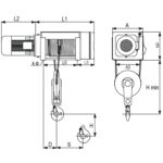Dizalica ovjesna viseća tip SH6 2/1 RX-lift - Slika 2