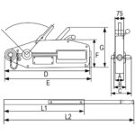 Dizalica povlačna na sajlu tip SN za teške uvjete RX-lift - Slika 2