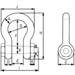 Green pin super škopac omega s maticom visokootporni G-5263 - Slika 2