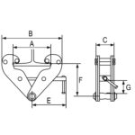 Hvataljka za I profil tip JG RX-lift - Slika 2