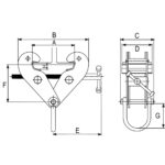 Hvataljka za I profil tip WJC RX-lift - Slika 2