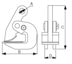 Hvataljka za lim horizontalna tip PPD RX-lift - Slika 2