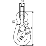 Carabine hook according to DIN 5299 D type RX-lift - Image 2