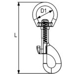 Karabiner okretni 5025 tip Z RX-lift - Slika 2