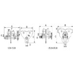 Kolica za dizalicu upravljiva lancem COMPACT tip GCL 619 RX-lift - Slika 2