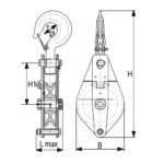 Kolotura rasklopiva sa okom ili kukom tip DSPB RX-lift - Slika 2