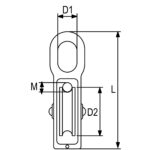 Koloturnik PVC jednostruki RX-lift - Slika 2