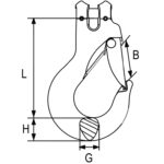 Kuka za lanac sa osiguračem G100 EGKN - Slika 2