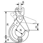 Clevis selflocking hook G80 RX738 - Image 2