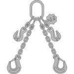 Lančana priveznica 1-kraka G100 prema EN 818-4 RX-lift - Slika 2