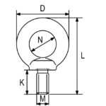 Očni vijak G80 RX054 - Slika 2