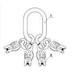 Ovjesna alka sa skračivaćem za lanac 3-4-krake priveznice G100 RX1068 - Slika 2