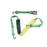 2-part lashing strap with green tube grip acc. to EN 12195-2 RX-lift