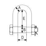 Škopac ravni sa osiguračem AISI 316 RX-lift - Slika 2