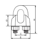 Stezaljka INOX AISI 316 RX-lift - Slika 2