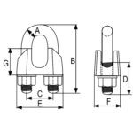 Stezaljka pojačana DIN 1142 / EN 13411-5 A - Slika 2