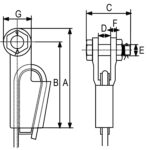 Užni zatvarač sa osiguračem G-6423 Green Pin - Slika 2