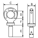 Lifting eye type AL G80 - Image 2