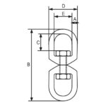 Vrtuljak oko-oko AISI 316 - Slika 2